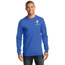 Men's Long Sleeve Volunteer Tee -  100% Cotton 