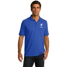 Adult 5.5-Ounce Jersey Knit Polo - LC Y STAFF LOGO - Screen Print