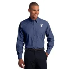 Mens Crosshatch Easy Care Shirt