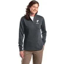 Ladie's 1/4-Zip Sweatshirt - Screen Print