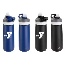 NAYAD® 23 oz Stainless Double Wall Bottle with YMCA Logo (Ships from Texas)